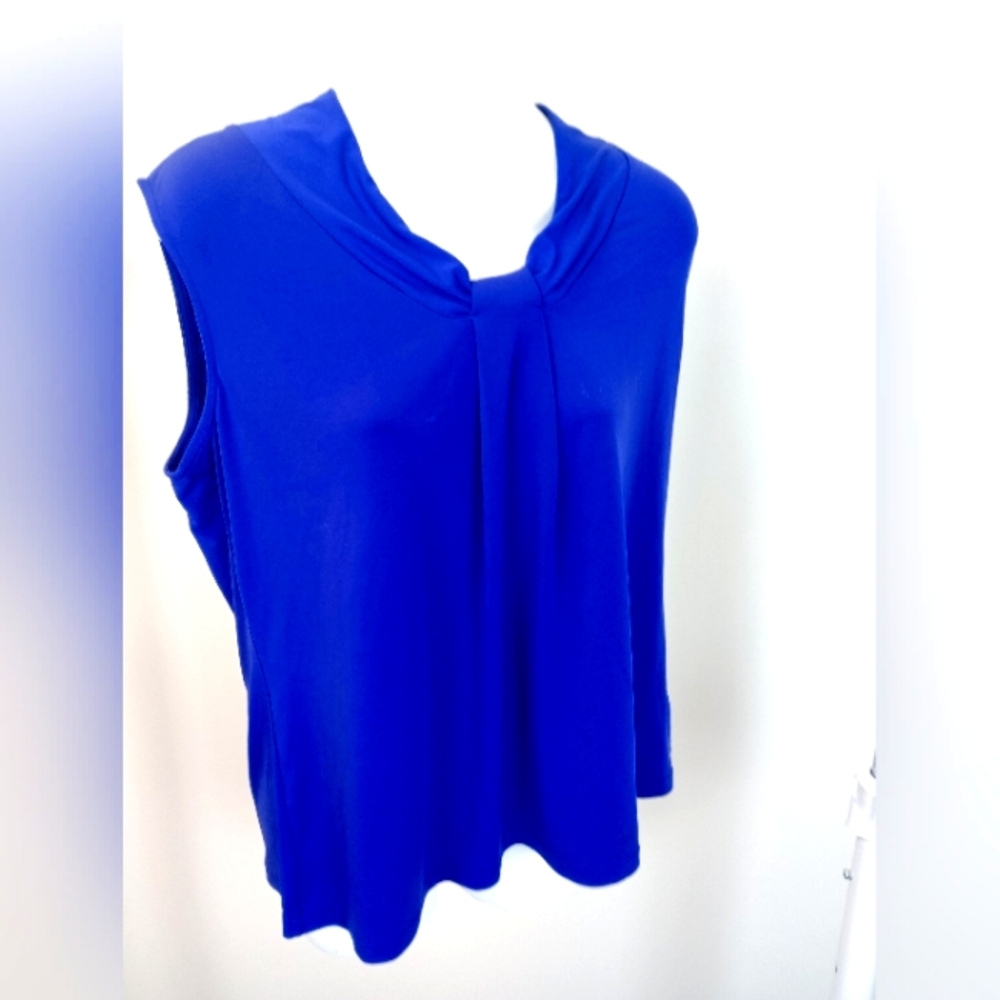 Cobalt blue sleeveless top